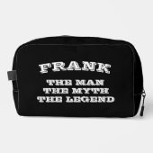 Der Mann Mythos Legende Custom schwarze Toilettent Waschbeutel (Vorderseite)