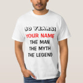 Der Mann Mythos Legende in Shirt für 50. Geburtsta (Vorderseite)