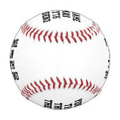 Der Mann Mythos Legende individuelle Name lustig Baseball (Rückseite)