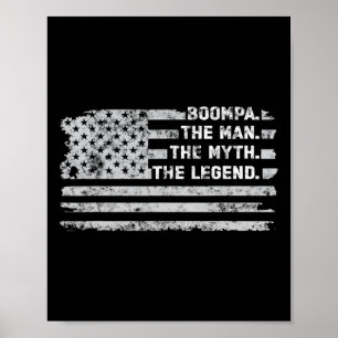 Der Mann Mythos Legende Vatertag Vintage Amerikani Poster