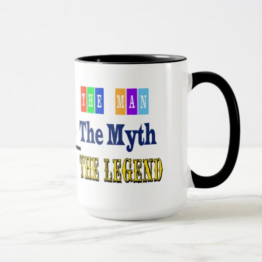 Der Mann, Mythos, Legenden-Schinken-Radio-Tasse Tasse (Rechts)