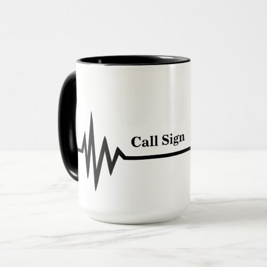 Der Mann, Mythos, Legenden-Schinken-Radio-Tasse Tasse (Vorderseite Links)