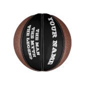 Der Mann Mythos, lustiger individuelle Name Mini Basketball (Vertikal)