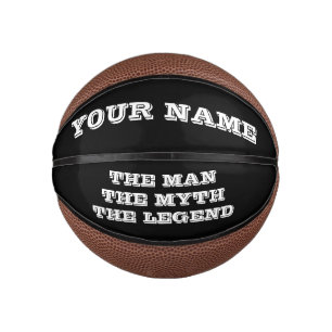 Der Mann Mythos, lustiger individuelle Name Mini Basketball