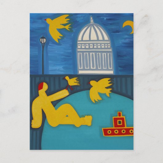 Der Mann unter der Brücke 2006 Postkarte (Vorderseite)