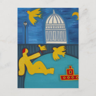 Der Mann unter der Brücke 2006 Postkarte