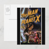 Der Mann vom Planeten X Postkarte (Vorne/Hinten)
