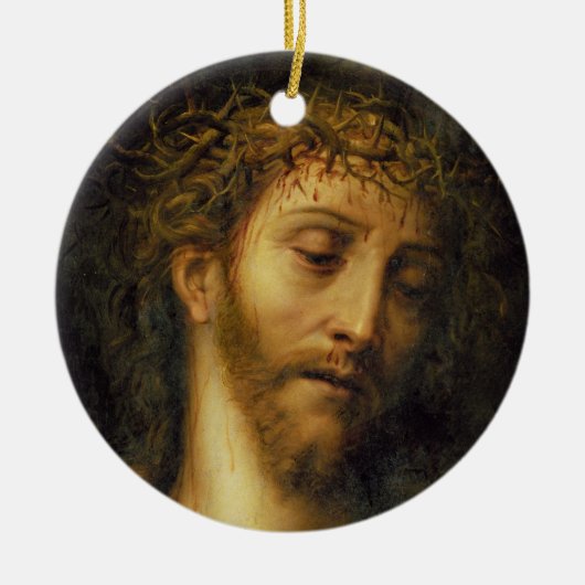 Der Mann von Sorgen Keramikornament (Vorne)