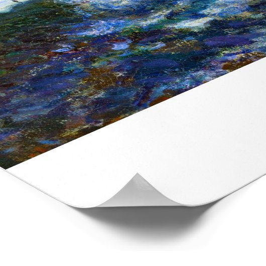 Der Manneport, der Felsbogen westlich von Etretat  Poster (Ecke)