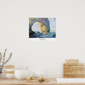 Der Manneport, der Felsbogen westlich von Etretat  Poster (Küche)