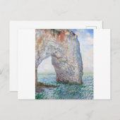 Der Manneporte bei Etretat von Claude Monet Postkarte (Vorne/Hinten)