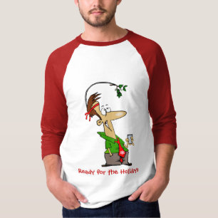Der Männer,    bereiten für die Feiertage vor, T-Shirt