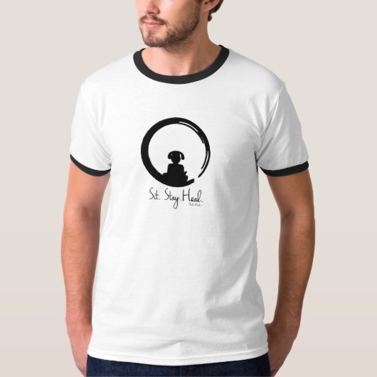 Der Männer sitzen bleibe heilen Meditations-Shirt T-Shirt (Vorderseite)