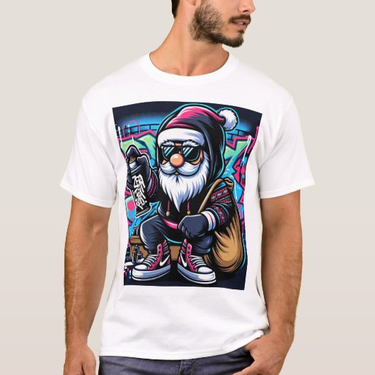Der männliche T - Shirt - Urban Santa (Vorderseite)