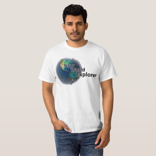 Der männliche T - Shirt von World Explorer (Vorne ganz)
