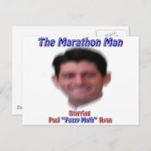 Der Marathon-Mann Postkarte (Vorne/Hinten)
