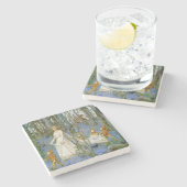 Der Märchenholz Steinuntersetzer (Seitenansicht)