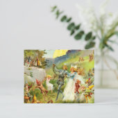 Der Märchenprinz und die Thumbelina Postkarte (Stehend Vorderseite)