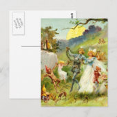 Der Märchenprinz und die Thumbelina Postkarte (Vorne/Hinten)