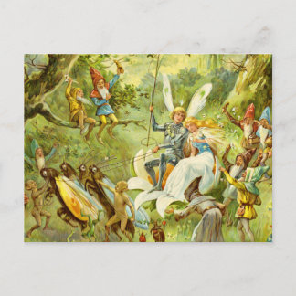 Der Märchenprinz und die Thumbelina Postkarte
