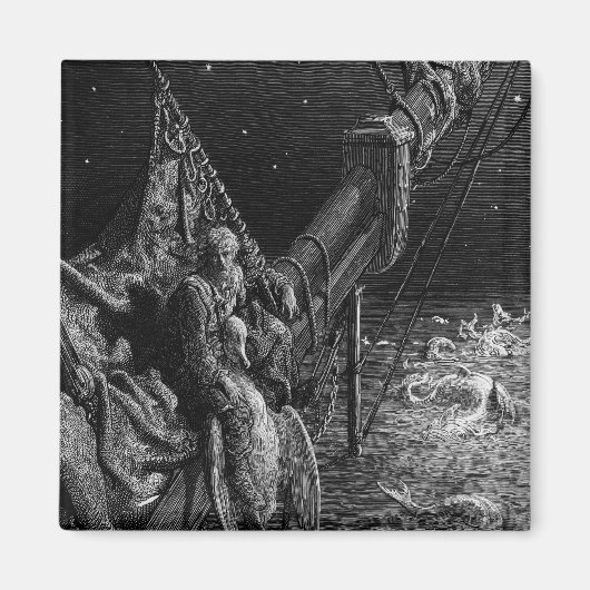 Der Mariner blickt auf die Schlangen im Meer Magnet (Vorne)