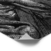 Der Mariner blickt auf die Schlangen im Meer Poster (Ecke)