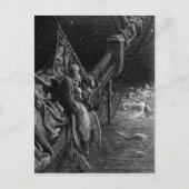 Der Mariner blickt auf die Schlangen im Meer Postkarte (Vorderseite)