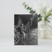 Der Mariner blickt auf die Schlangen im Meer Postkarte (Stehend Vorderseite)