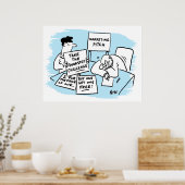 Der Marketing Manager wird auf einem Verkaufspunkt Poster (Küche)