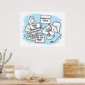 Der Marketing Manager wird auf einem Verkaufspunkt Poster (Küche)