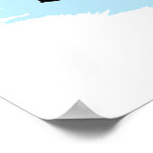 Der Marketing Manager wird auf einem Verkaufspunkt Poster (Ecke)