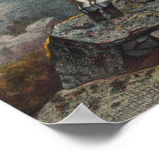 Der Markhore von Joseph Wolf Poster (Ecke)