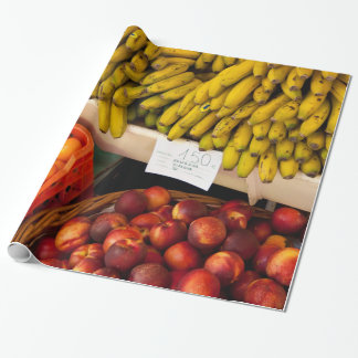 Der Markt-Frucht-Stand des Bauern Geschenkpapier