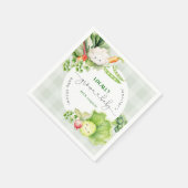 Der Markt für Babydusche mit lokalen Bauern Serviette (Ecke)