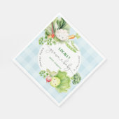 Der Markt für Babydusche mit lokalen Bauern Serviette (Ecke)