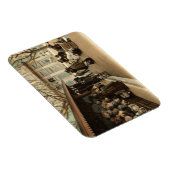 Der Markt für Blume, Cannes Frankreich, 1915 Vinta Magnet (Rechte Seite)