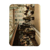 Der Markt für Blume, Cannes Frankreich, 1915 Vinta Magnet (Vertikal)