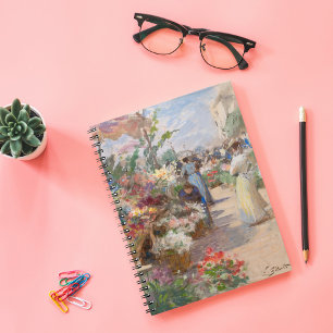 Der Markt für Blume Victor Gabriel Gilbert Notizblock