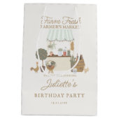 Der Markt für grüne Bauern wächst auf lokaler Eben Mittlere Geschenktüte (Rückseite)