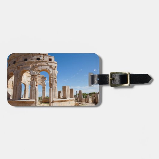 Der Markt, Leptis Magna, Al Khums District Gepäckanhänger (Vorderseite horizontal)