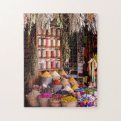 Der Markt Marrakesch, Puzzle Marroco Jigsaw (Vertikal)