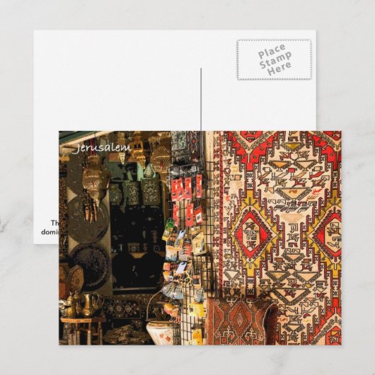 Der Markt Postkarte (Vorne/Hinten)