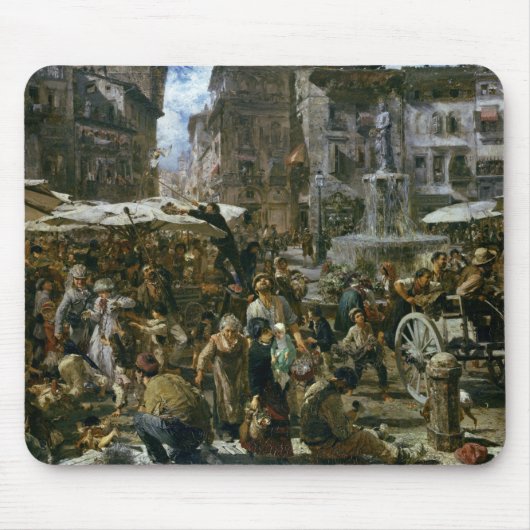 Der Markt von Verona Mousepad (Vorne)