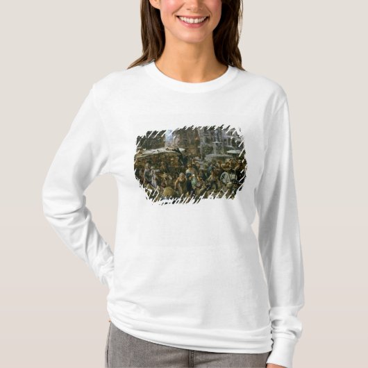 Der Markt von Verona T-Shirt (Vorderseite)