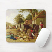 Der Markt-Wagen, 1864 (Öl auf Leinwand) Mousepad (Mit Mouse)