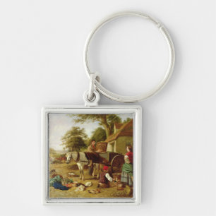 Der Markt-Wagen, 1864 (Öl auf Leinwand) Schlüsselanhänger