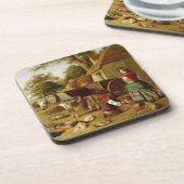 Der Markt-Wagen, 1864 (Öl auf Leinwand) Untersetzer (Linke Seite)