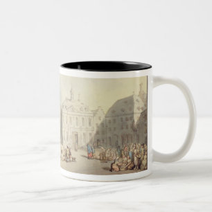 Der Marktplatz bei Juliers in Westfalen, 1791 (p Zweifarbige Tasse