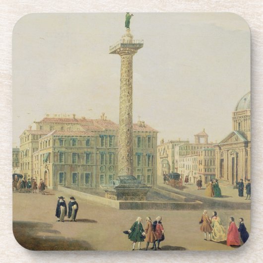 Der Marktplatz Colonna, Rom Untersetzer (Vorderseite)