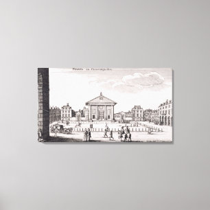 Der Marktplatz in Covent Garten, 1647 (Stich) Leinwanddruck